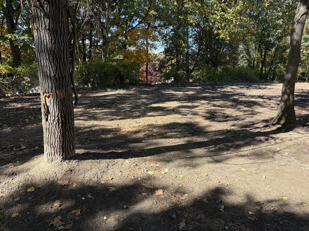 Yard cleared and leveled after the debris was hauled away, demolition site cleanup